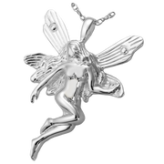 Silver Fairy Cremation Jewelry Pendant for Cremains